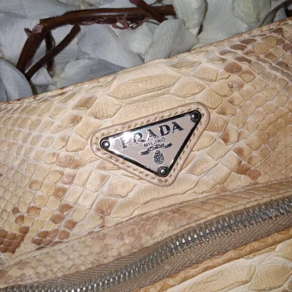 PRADA Authentic Python Handbag - Picture 7 of 14